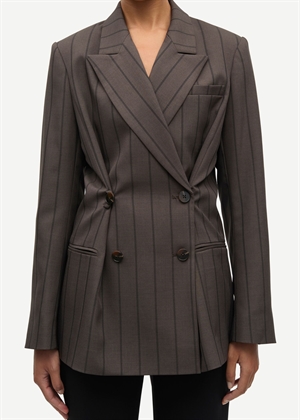 Sahelly blazer 16178 Mulch Stripe Samsøe